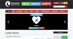 Desktop Screenshot of nzsquash.co.nz